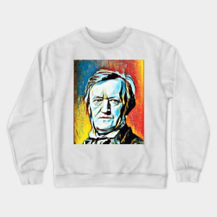 Richard Wagner Abstract Portrait | Richard Wagner Artwork 2 Crewneck Sweatshirt